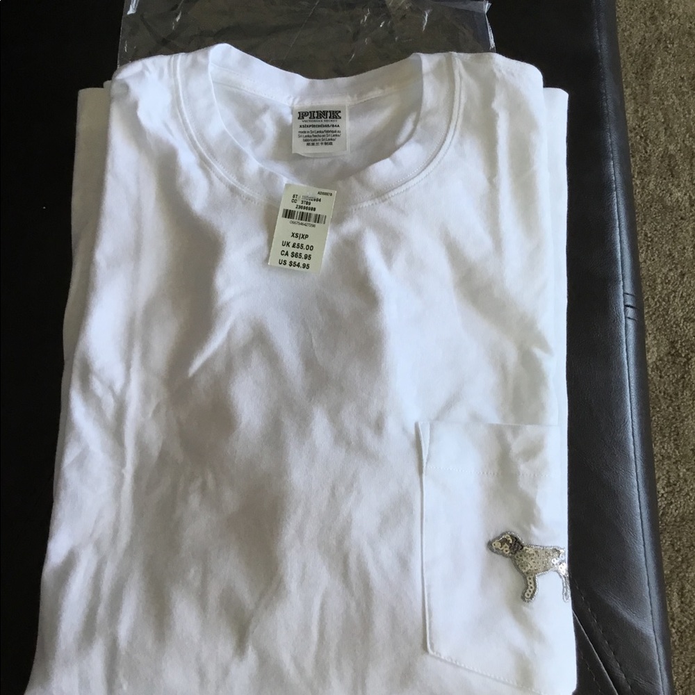 VS Pink XSCampus Tee Tropical Bling - Picture 5 of 6